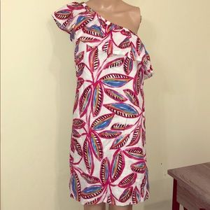 J.Crew XS one Shoulder Ruffle Dress